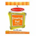 Melissa & Doug Drawing Pad, 9 x 12, White, 50 Sheets, PK10 4108